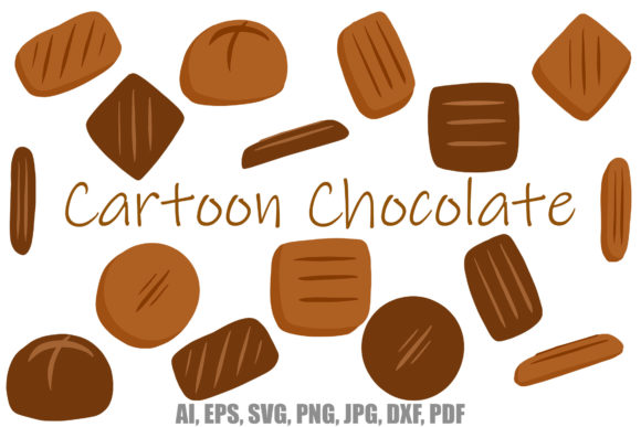 16 Dark Milk Chocolate Cartoon SVG: A Designer’s Take on Branding and Packaging