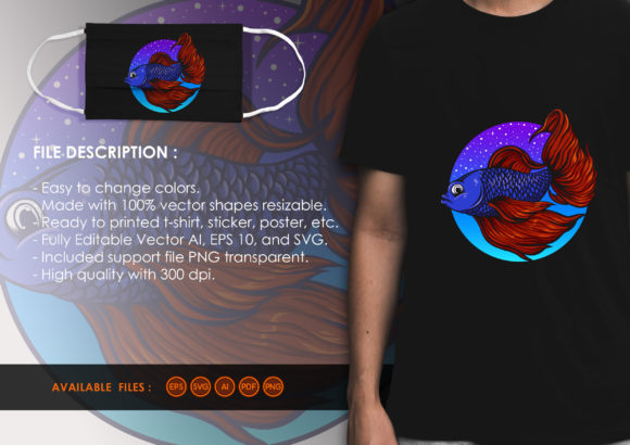 Beautiful Betta Fish Freebies SVG: A Versatile Graphic Design Asset for Content Creators