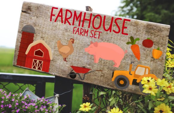 Farmhouse - Farm Set Graphics for Cozy Crafts and Handmade Projects