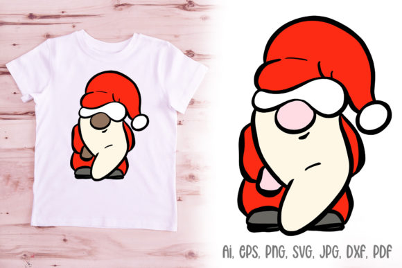 Father Christmas Santa Gnome Hobbit: A Festive Graphic Freebie for Local Branding
