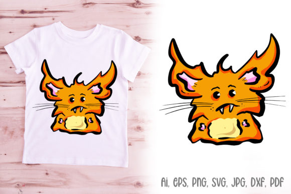 Fox Mouse Cartoon Character Logo Mascot: A Versatile Graphic Design Asset for Handmade Creations
