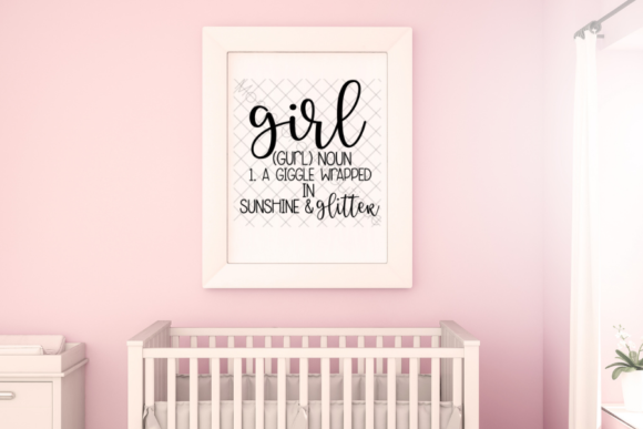 Girl GURL NOUN Giggle Sunshine Glitter – A Playful Graphic for Crafts and Merch