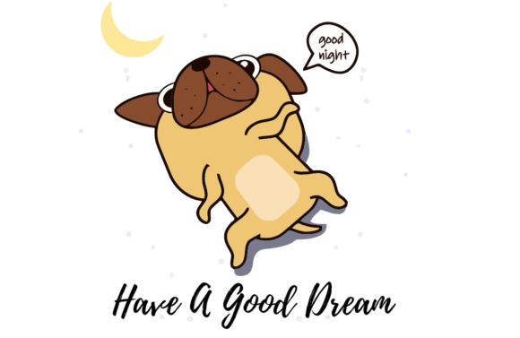Good Night Puppy Dog SVG Graphic: A Versatile Illustration for Content Creators