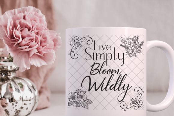 Live Simply Bloom Wildly SVG for Crafts and Graphics