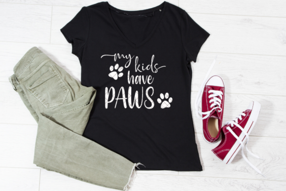 My Kids Have Paws SVG Cricut – A Playful Graphic Design Asset for Crafts