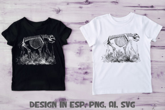 Prehistoric Bear Skeleton Halloween SVG: A Unique Graphic Design Asset for Creative Branding
