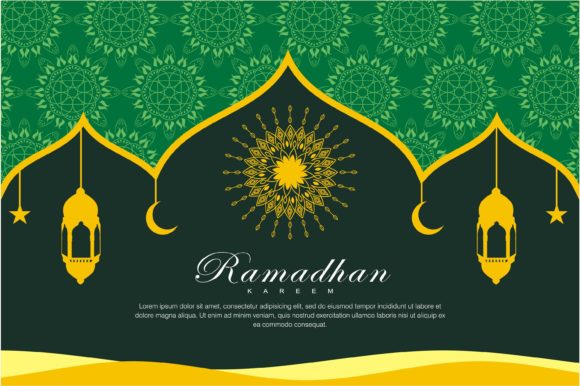 Ramadhan Background Graphics: A Versatile Template for Seasonal Crafting