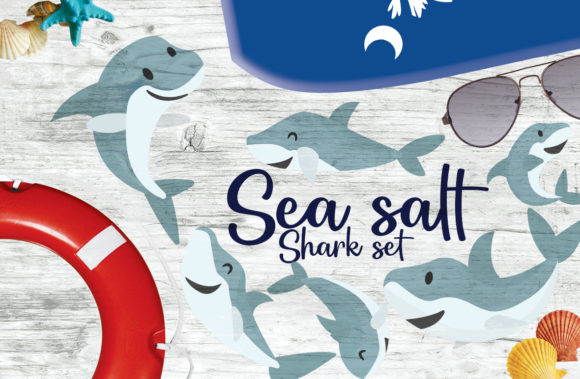 Sea Salt – Shark Set for Crafts and Graphics