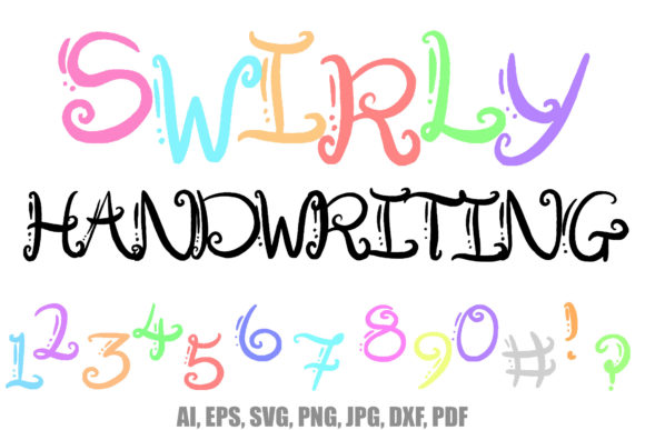 Swirly Swirl Handwriting Alphabet PNG Review for Embroidery Projects