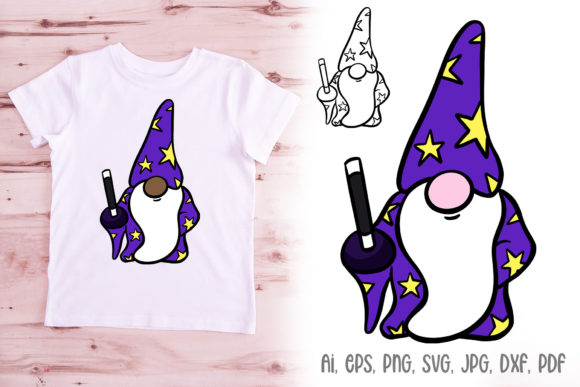 Wizard Magician Gnome Hobbit Cartoon: A Versatile Illustration for Creative Projects